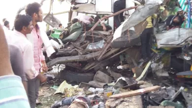 IMG 20150702 WA0008 बस सामने से आ रहे ट्रक में घुसी , 15 की मौत 40 से अधिक गंभीर घायल