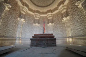 ram lala aayodhya ram mandir अयोध्या राम मंदिर: गर्भगृह के अंदर की पहली झलक जहां राम लला की मूर्ति रखी जाएगी - तस्वीरें