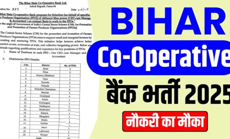 BSCB भर्ती 2025: बिहार को-ऑपरेटिव बैंक में 257 पदों पर भर्ती: युवाओं के लिए शानदार मौका 1 Bihar-Co-Operative-Bank-Vacancy-2025