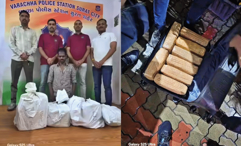 रक्षक या तस्कर? CRPF जवान गांजे के साथ गिरफ्तार 1 CRPF jawan arrested with ganja in Surat