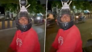 Occupation of house, assault and threat indorer Man roaming around with CCTV installed on his helmet