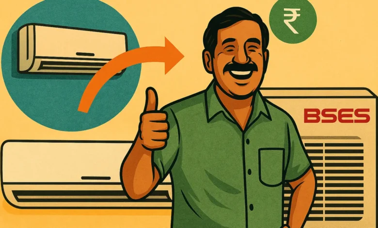भीषण गर्मी में राहत की सौगात, 5-स्टार होम अप्लायंसेज पर 89% तक की छूट 1 bses discount on ac and fan delhi भीषण गर्मी में राहत की सौगात, 5-स्टार होम अप्लायंसेज पर 89% तक की छूट