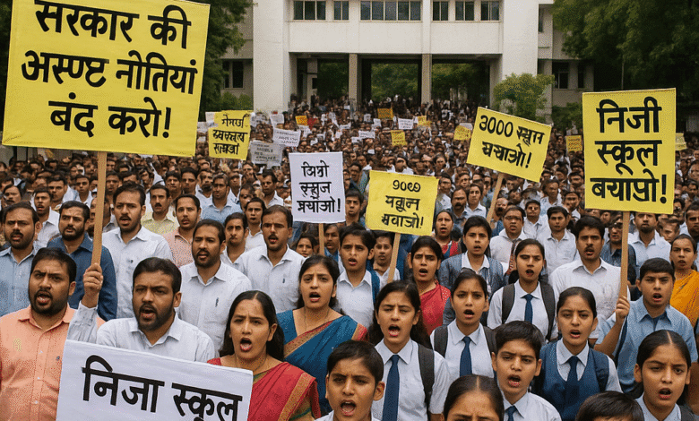 new-school-registration-policy-8000-private-schools-in-danger-of-closing-down-future-of-lakhs-of-children-in-denger